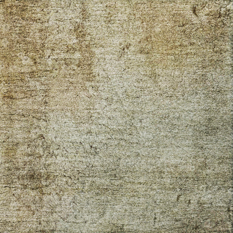 Tapis à poil long de qualité supérieure lavable à la machine ADS608, Taupe, 3' x 5'