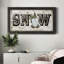 Toile encadrée «Winter Wonderland Friends Snow» de qualité supérieure - prête à être accrochée-88115768-88115764