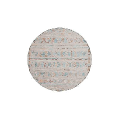 Machine Washable Beige Area Rug