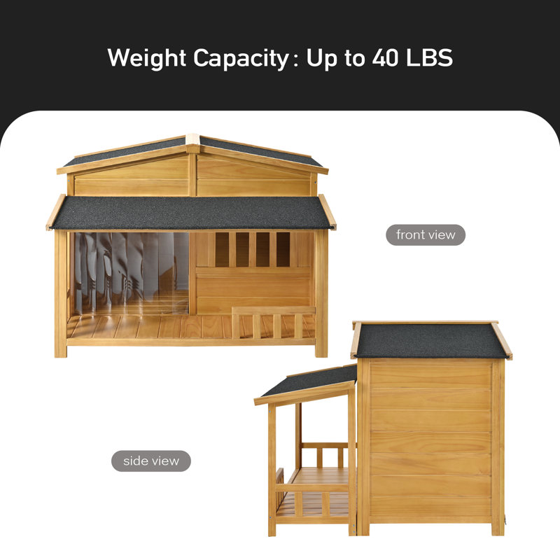 Edro Solid + Manufactured Wood Dog House