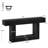 63" Farmhouse Console Table With 2-Tier Shelves, Entryway Table with U-Shaped Base, Narrow Long Sofa Table for Hallway, Foyer-1387891751