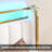 Omartin 45.4'' Bed Frame Twin Size with Armrests Headboard & RGB Light, Upholstered Twin Size Bed Platform with Drawers-685555291-733436153