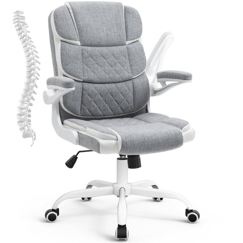 Maddisen Fabric Modern Office Chair, Gray