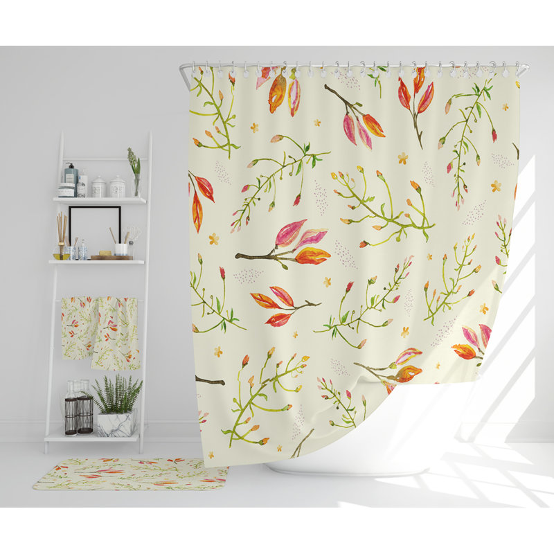 Nealson Polyester Shower Curtain Set