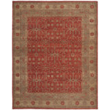 Oushak Oriental Hand-Knotted Wool Red Area Rug