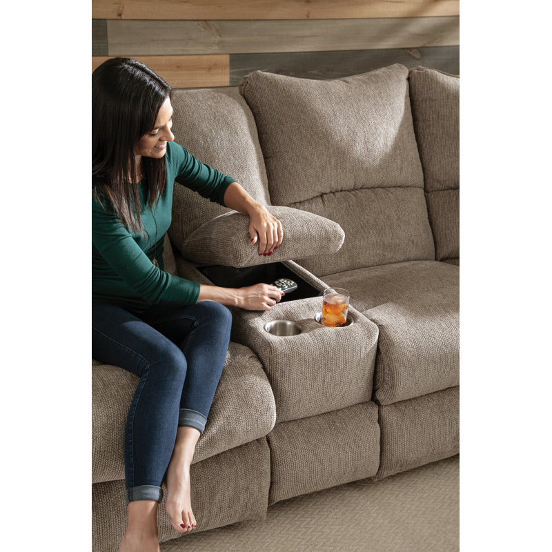 Canapé modulaire inclinable 2 pièces Elliott, Étain, Électrique