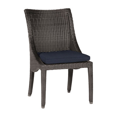 Athena Patio Dining Side Chair with Cushion