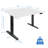 Mount-It Dual Motor Electric Standing Desk with 48 in. Tabletop, White-95768374