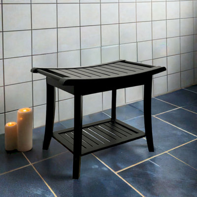 Mitch 23.75" W Bamboo Spa Style Bench