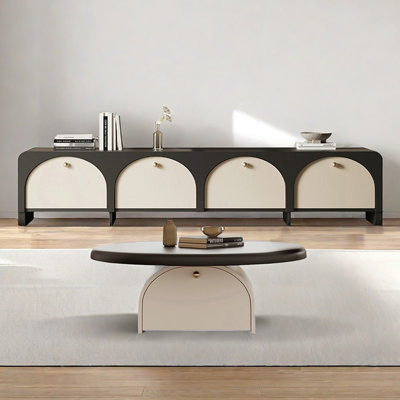 Ensemble de meuble télé et table basse Retro Creative