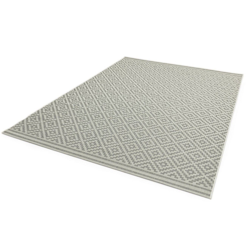 Laberge Geometric Indoor / Outdoor Area Rug, Runner 66 x 240cm
