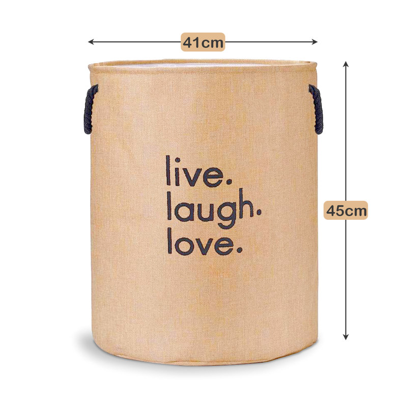 Emanuele Fabric Laundry Bag with Handles