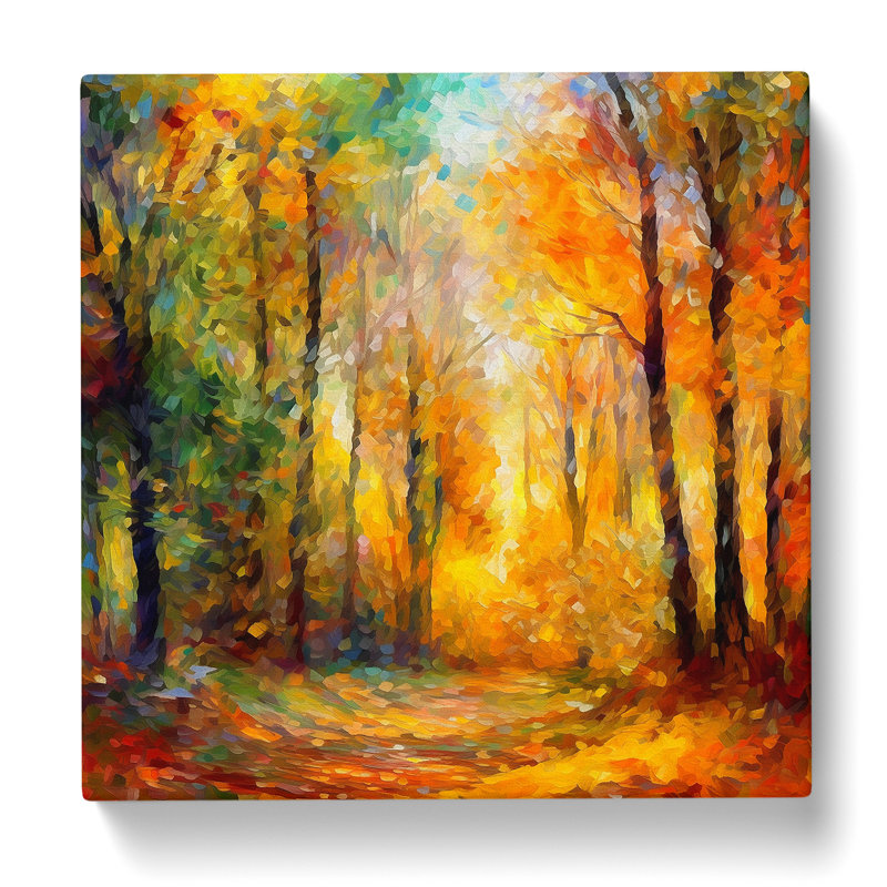 Forest Impressionism - No Frame Print, 50cm H x 50cm W x 3cm D
