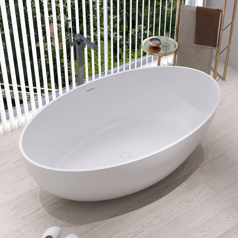 Baignoire de trempage autoportante 69 po. X 39,3 po. Avec drain