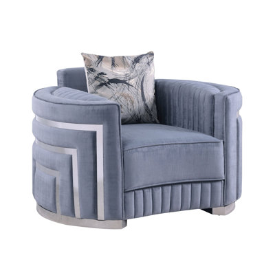 Minerva Grey 3-Piece Living Room Set
