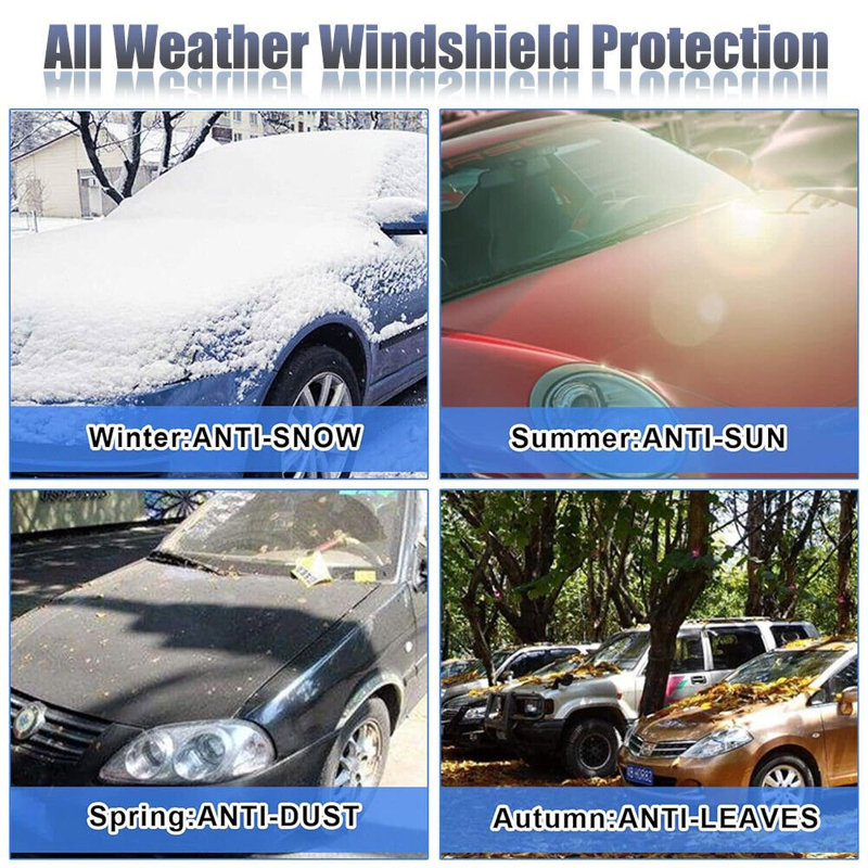 Car Front Window Snow Cover Magnetic Winter Windshield Frost Ice Guard