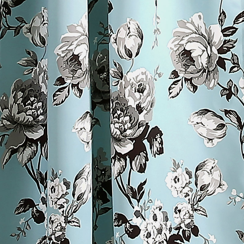 Talia Room Darkening Curtain Pair, Blue, 52"W x 84"L