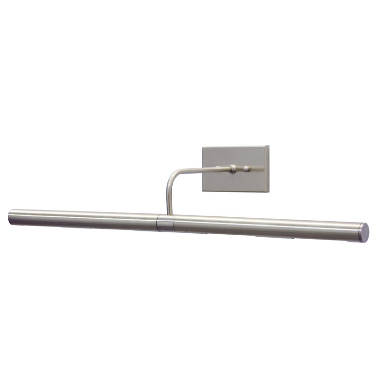 Dimmable Wall Mounted Picture Light, Satin Nickel, 4.75" H x 14" W x 7.5" D