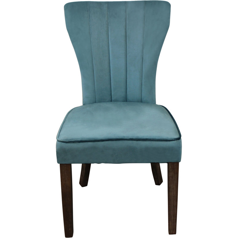 Chaise de salle à manger rembourrée Aryhanna, Sarcelle