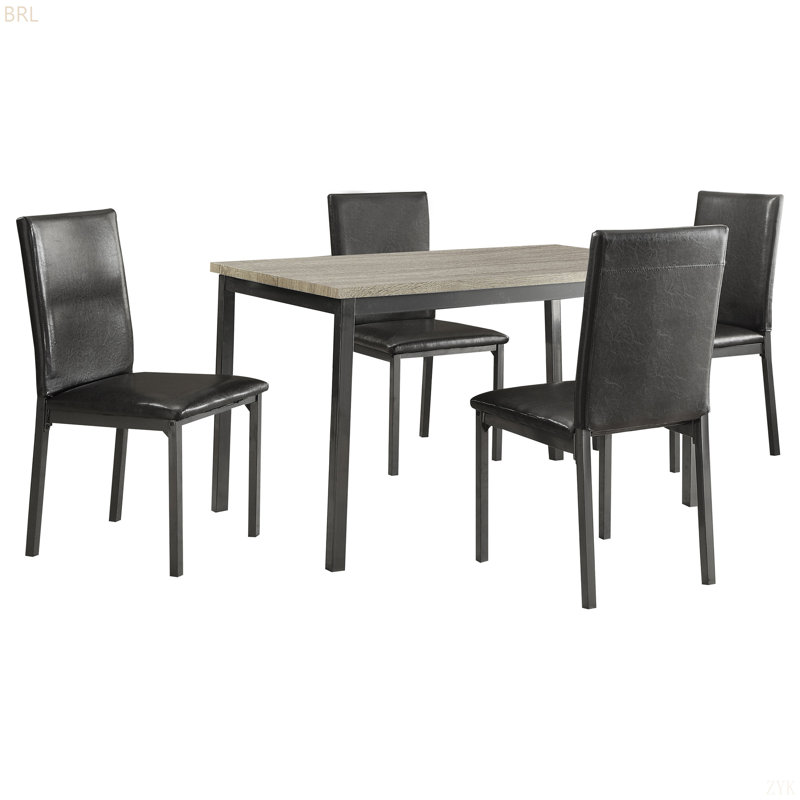 Macy Black Dining Set