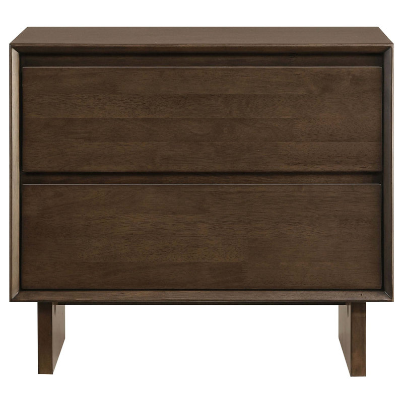 Table de chevet 2 tiroirs Hemlock