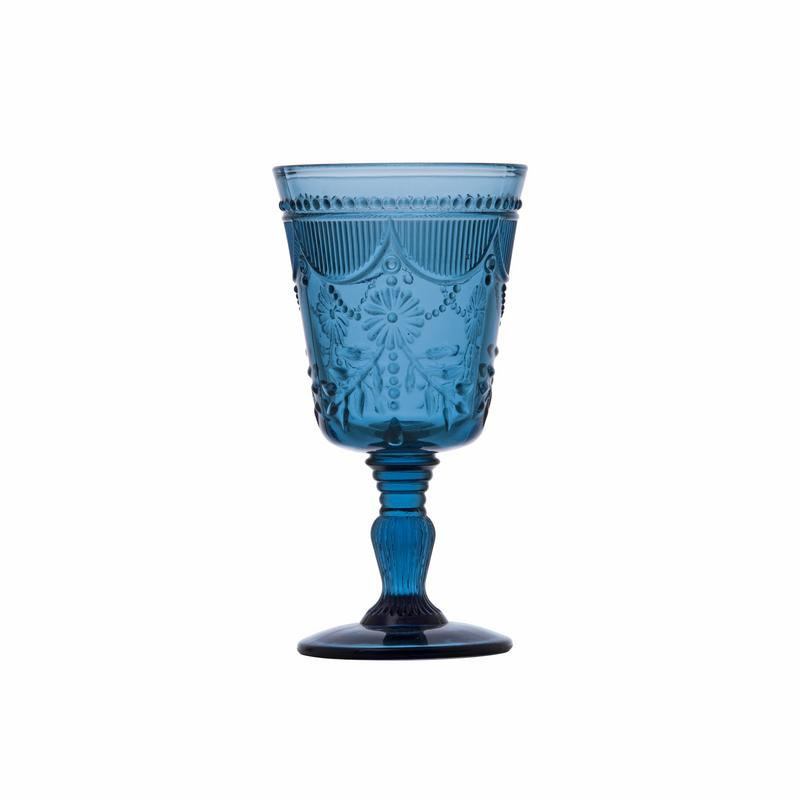 Debutante Fortessa Glass Goblet, 10 oz., Cornflower Blue