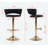 Swivel Upholstered Adjustable Height Counter Stool with Metal Frame-1654386483