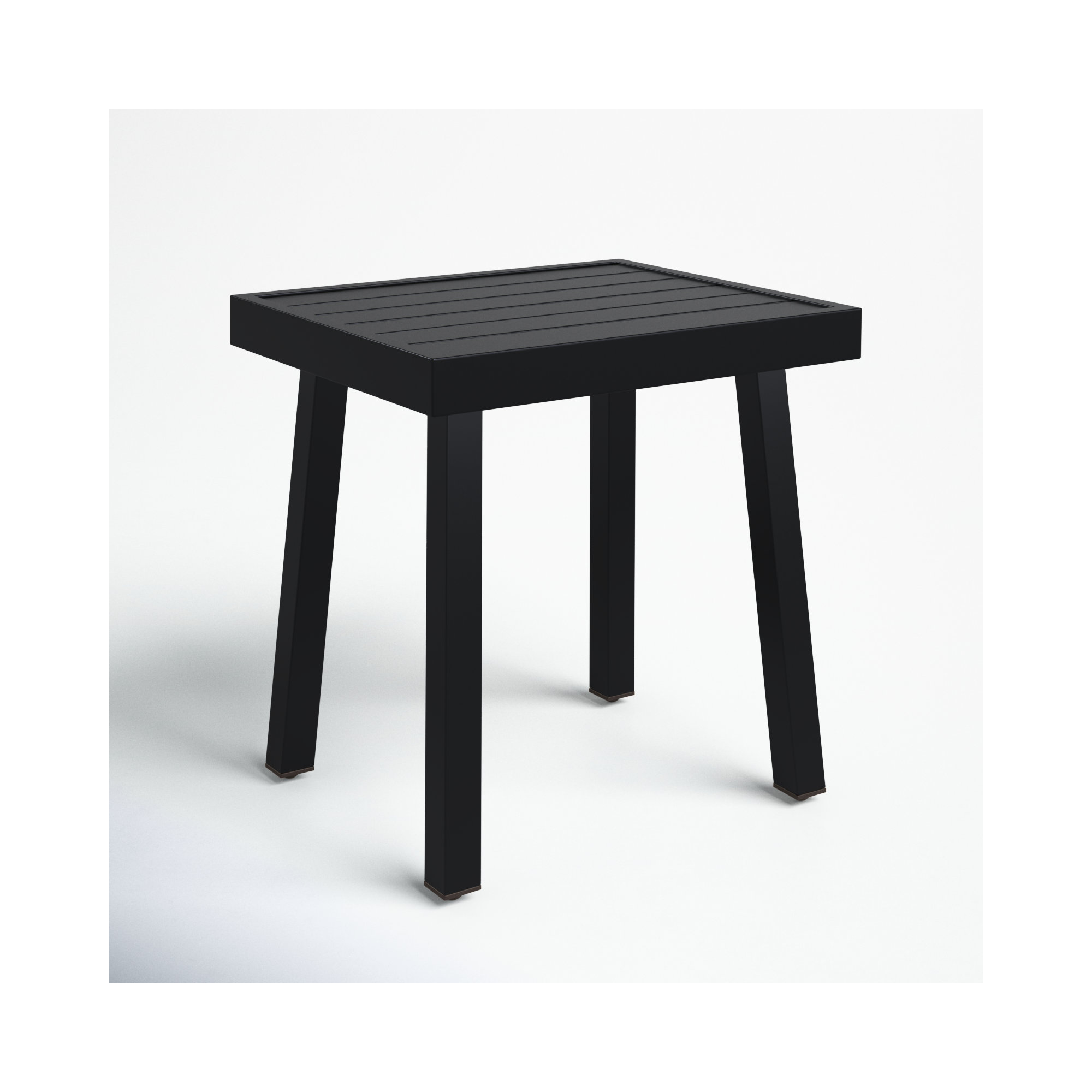 Armando 20'' Aluminum Outdoor Side Table, Black