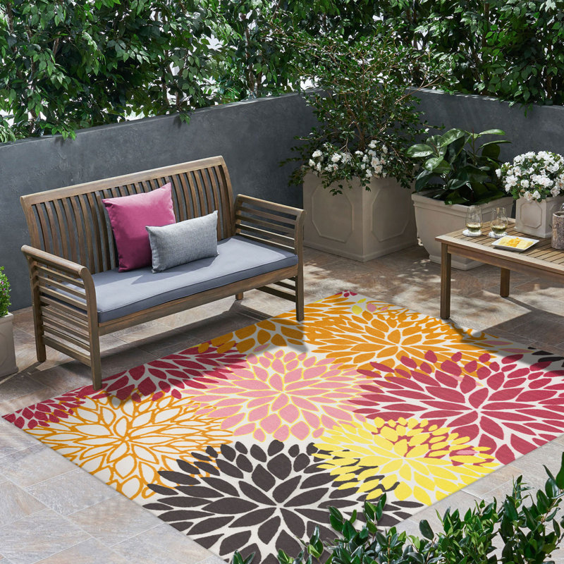 Floral Rug, Rectangle 3'6" x 5'6"