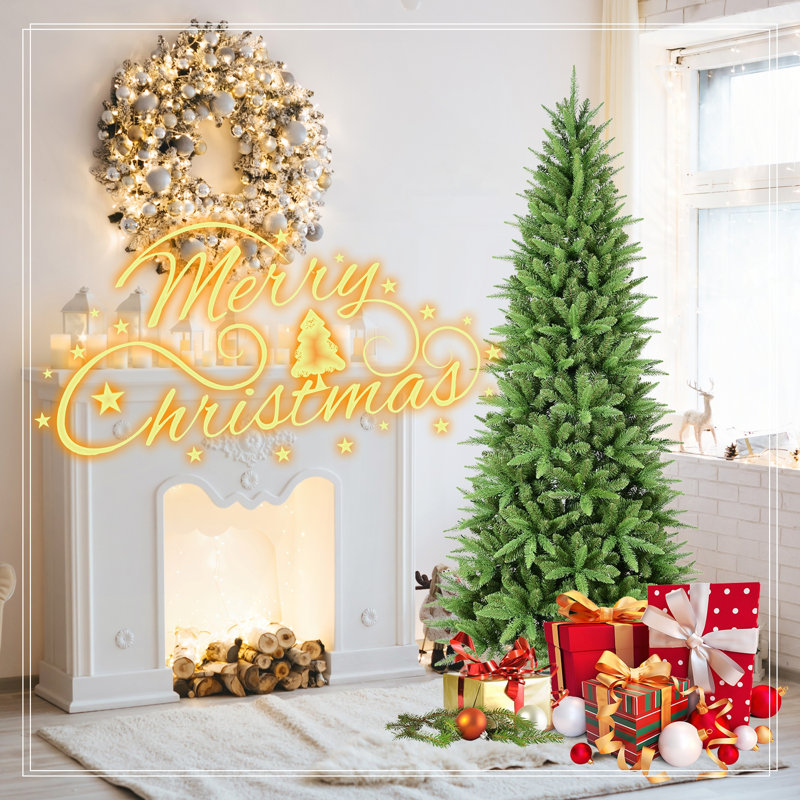 Arbre de Noël mince 7,5 pi, 7.5"