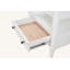 Table de chevet ouverte avec 2 tiroirs et tablettes ouvertes pour le rangement et la présentation de la chambre à coucher-552931848
