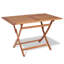 4 - Person Teak Wood Patio Dining Set with Rectangular Table-42350288