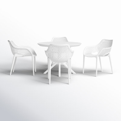 Farrah 5 Person Armchair Dining Set