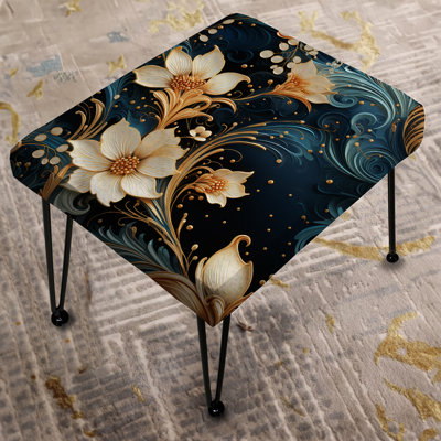 Celestial Ethereal Paisley - Paisley Rectangle Ottoman