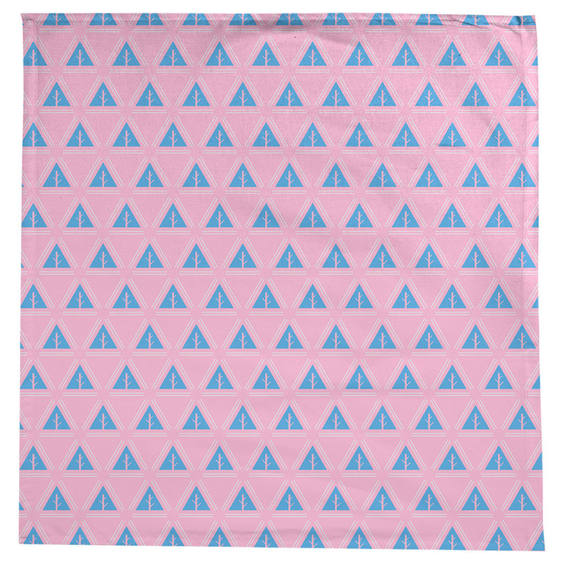Nappe d’arbre minimaliste classique Barbra, Rose / sarcelle