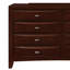 Table de chevet LUCILLE MERLOT