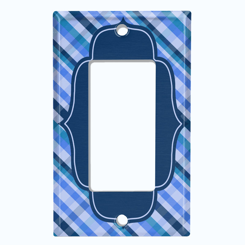Patterned 1 - Gang Toggle Light Switch Standard Wall Plate