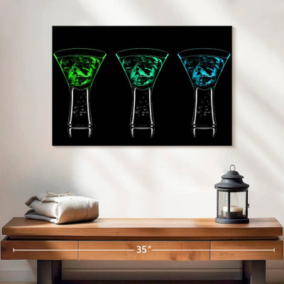 Yarlin bleu vert cocktails