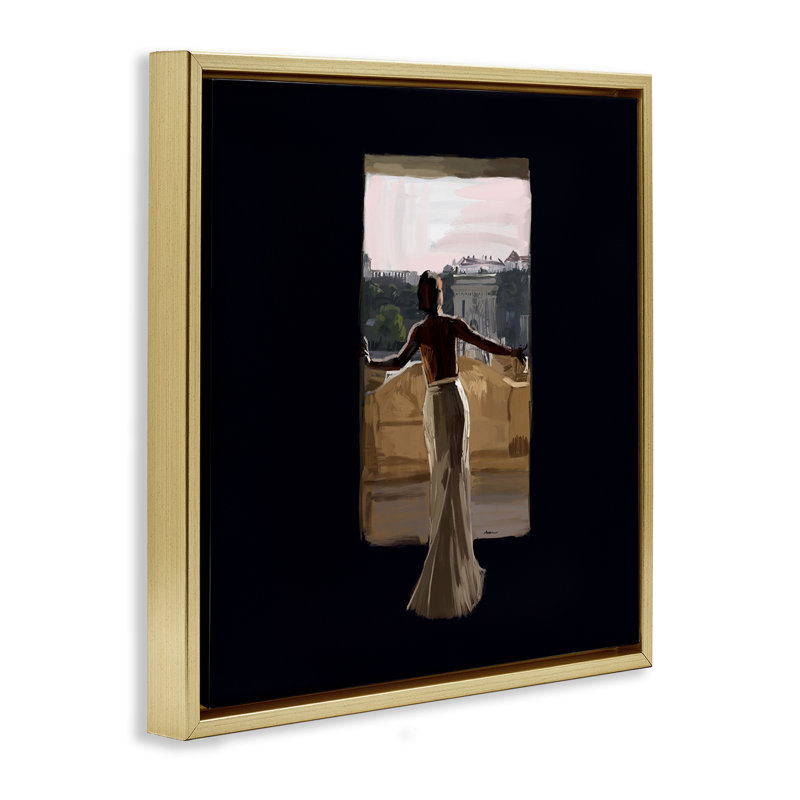 Art mural italien sur toile flottante, architecture italienne, par Amelia Noyes, H 18 po x l 18 po