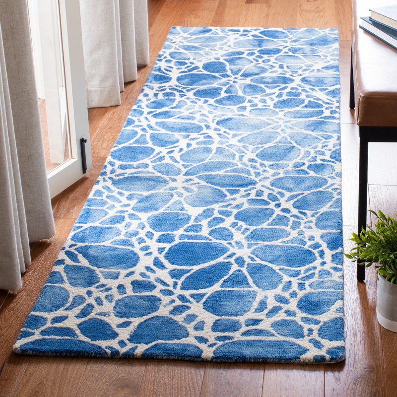 Lumsden Hand Tufted Wool Abstract Rug, Runner 2'3" x 8'
