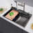 Digital Display Kitchen Sink With Faucet