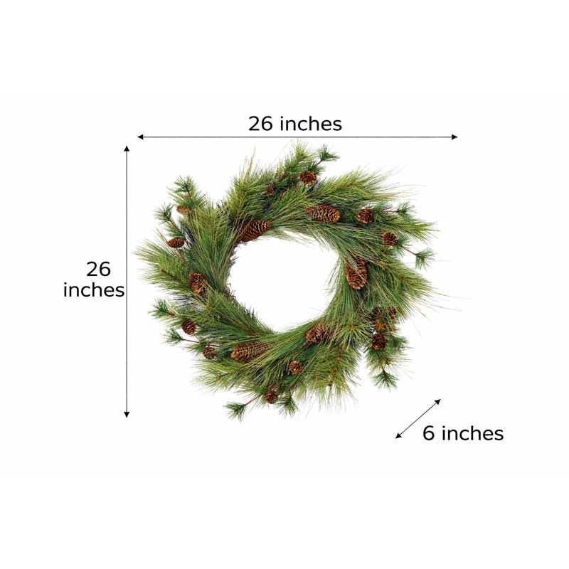 Sapin de Noël artificiel 24 po avec petite couronne conique 24 po