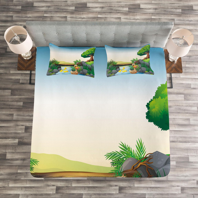 Polyester Coverlet, King Coverlet + 2 Shams