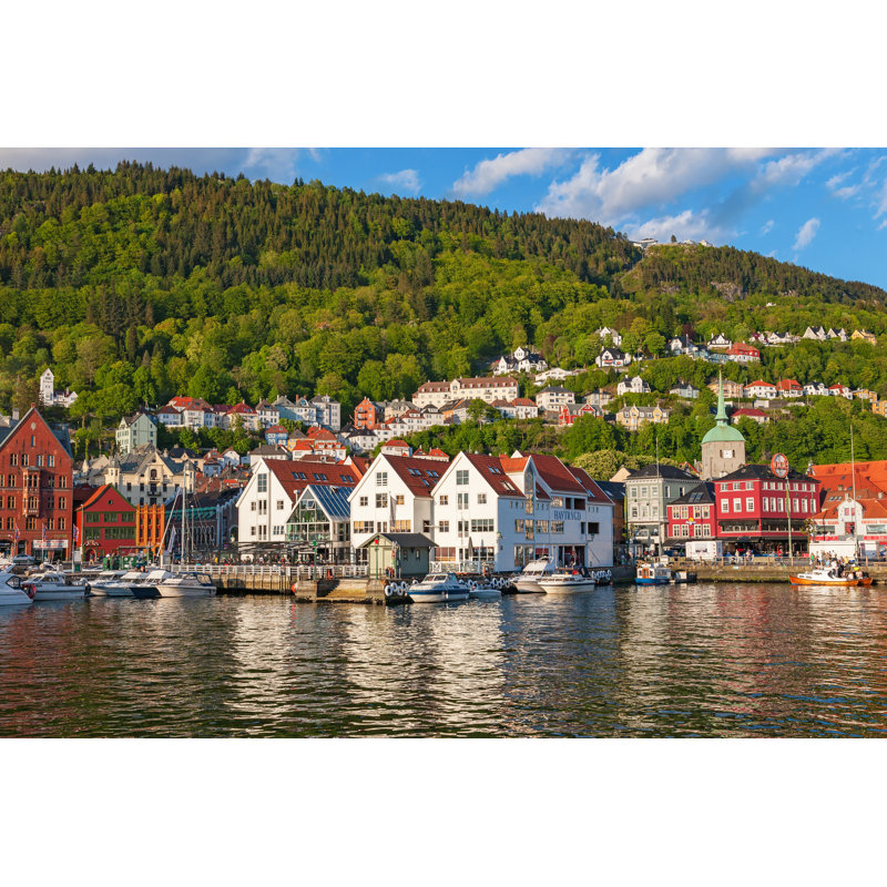 Town of Bergen - Photographie sur toile tendue, H 8 po x l 12 po