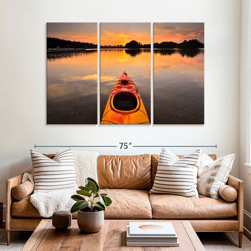 Kayak Mehar orange, H 42 po x l 65 po