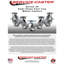 5 Inch Semi Steel Caster Set with Ball Bearing 4 Swivel Lock and 2 Brake SCC