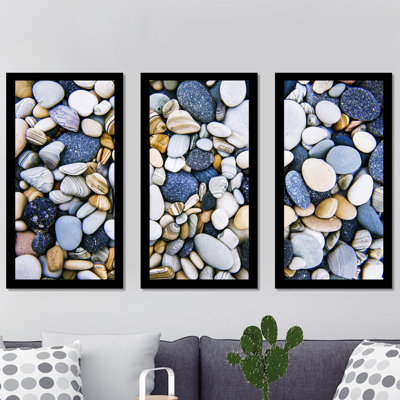 Water Stones 16 - 3 Piece Picture Frame Photograph Print Set on Acrylic -  Picture Perfect International, 704-2221-1224