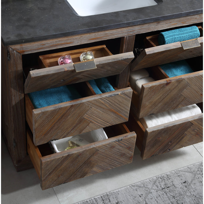 48'' Single Bathroom Vanity with Stone Top
