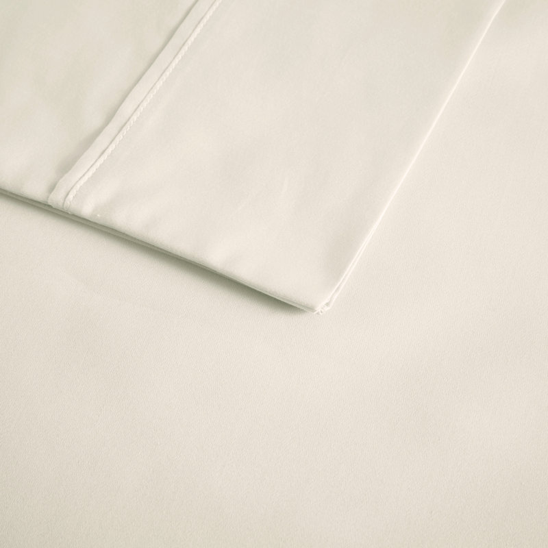 600 Thread Count Cotton Blend 4 Piece Sheet Set, Ivory, King