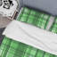 Tartan à carreaux verts - ensemble de housse de couette abstrait - microfibre de polyester-219821759